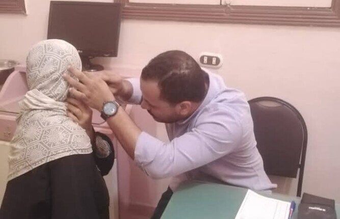 جامعة مدينة السادات تنظم قافلة طبية بقرية كفر قرشوم