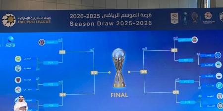 نتائج قرعة الموسم الجديد للدوري الإماراتي.. وكأس رابطة المحترفين - بوابة فكرة وي