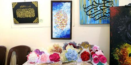 إبداع سوري نسائي في الأعمال اليدوية يتجلى بمعرض في ثقافي أبو رمانة  - بوابة فكرة وي