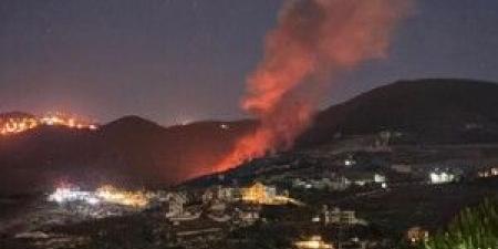 الطيران الاسرائيلي شن غارة ثانية في نفس مكان الغارة السابقة في اطراف بلدة ارزاي في الجنوب - بوابة فكرة وي