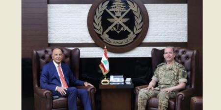 قائد الجيش استقبل برّاك وبحث معه الأوضاع العامة في لبنان والمنطقة - بوابة فكرة وي