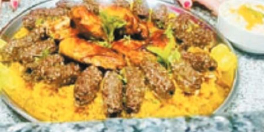 الكفتة المشوية مع الأرز المبهر بالمكسرات - بوابة فكرة وي