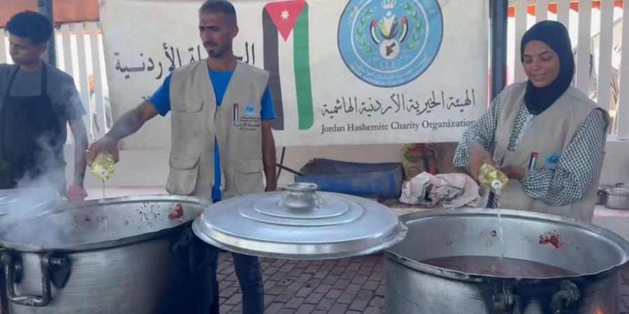مطبخ الحملة الأردنية يواصل العمل رغم التحديات - بوابة فكرة وي